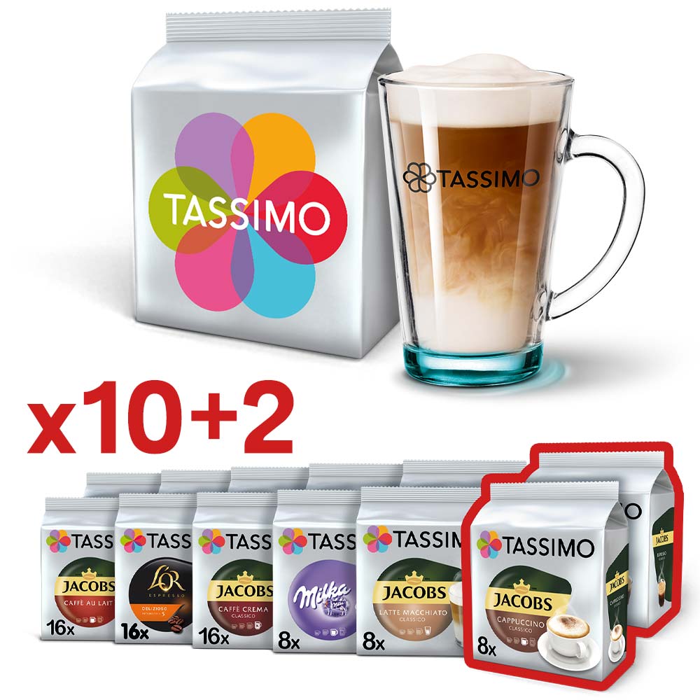 Kapsułki Tassimo 10+2 GRATIS z darmową dostawą – dowolne smaki